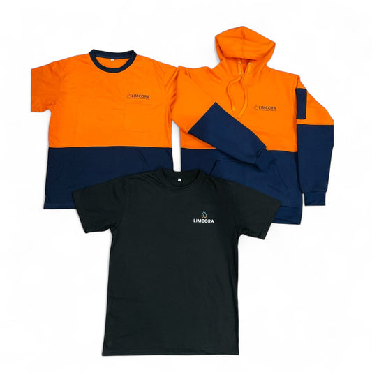 100 Pcs - Hi Vis T shirts + Hi Vis Hoodies