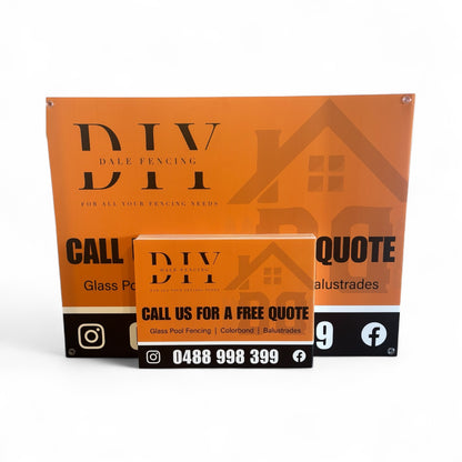 Corflute Signs (100 pcs)