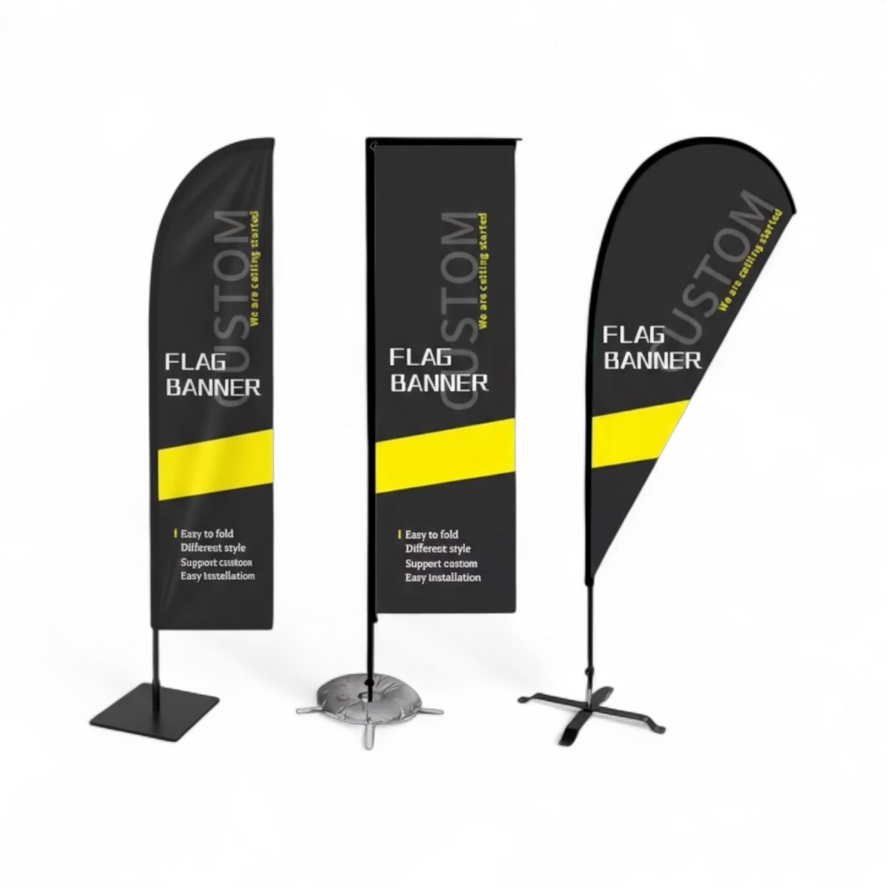 Custom Teardrop Flags (Medium 2.6 m)