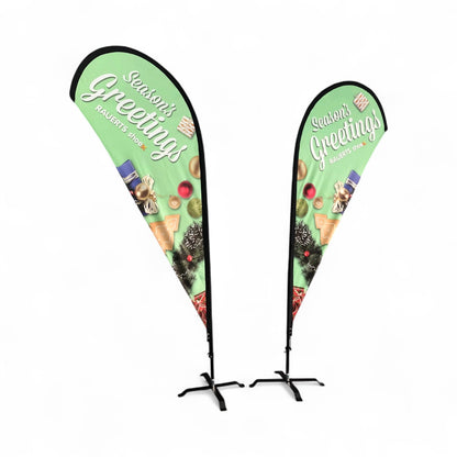 Custom Teardrop Flags (Medium 2.6 m)